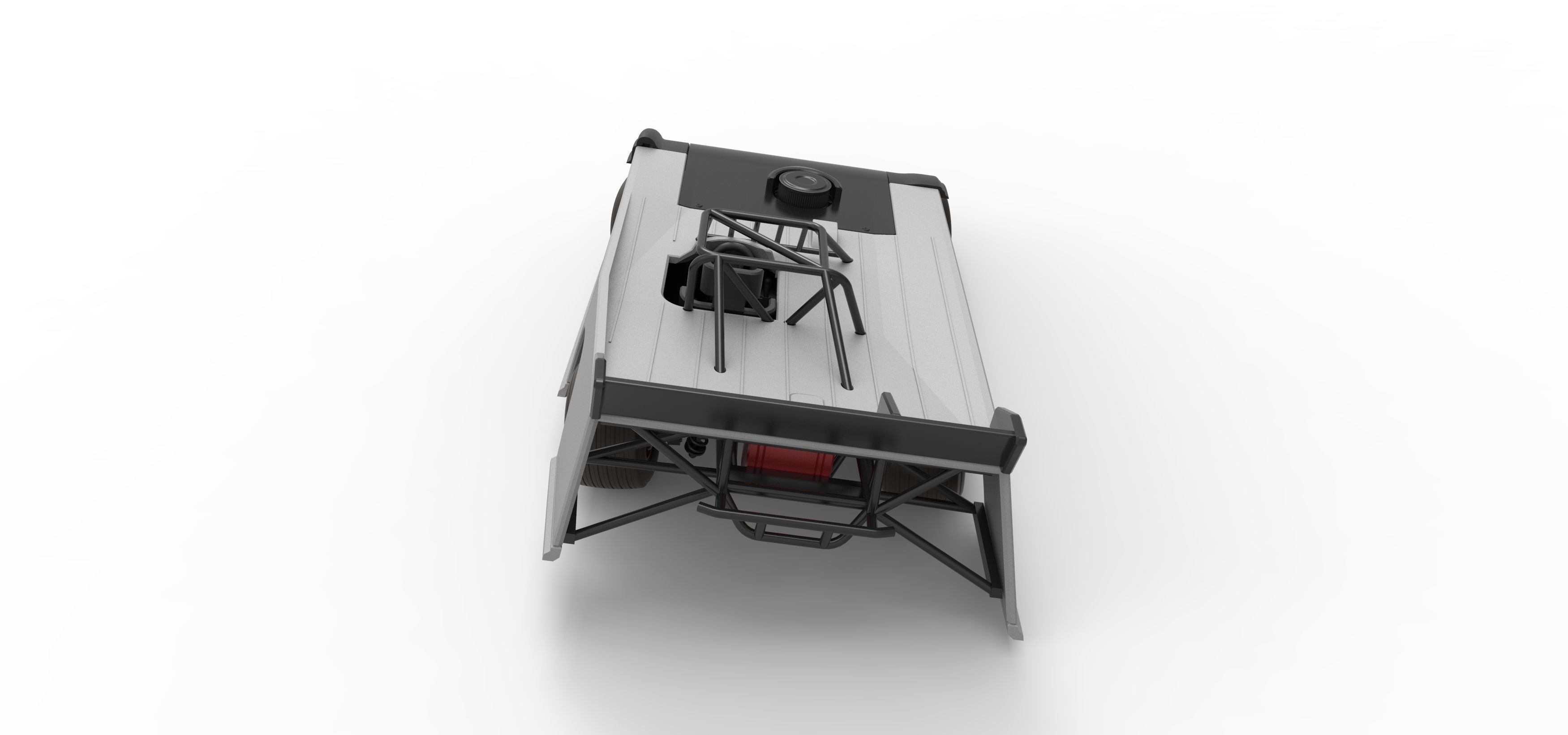 Super Dirt Late model while turning V2 Scale 1 to 25 3D print model_17