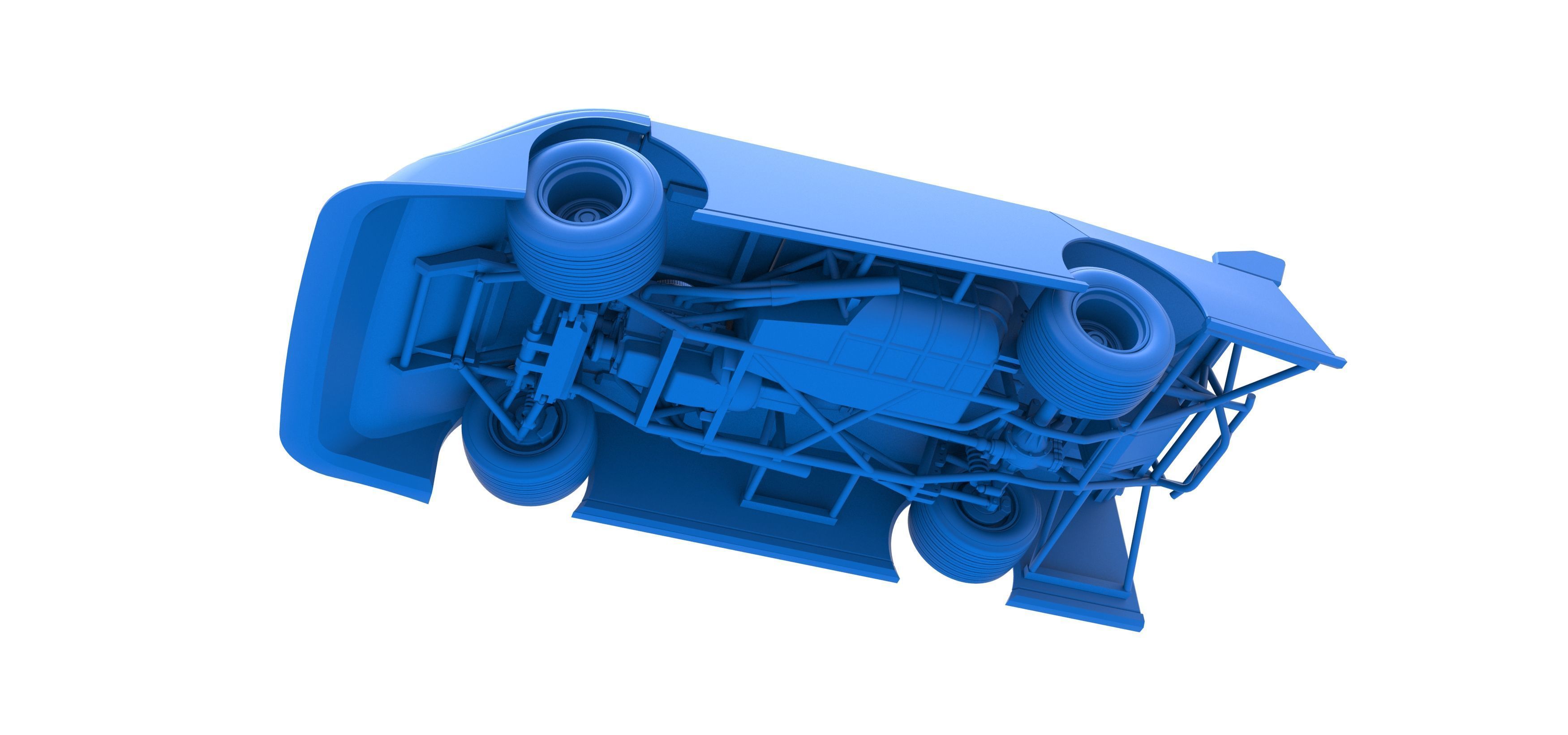 Super Dirt Late model while turning V2 Scale 1 to 25 3D print model_30