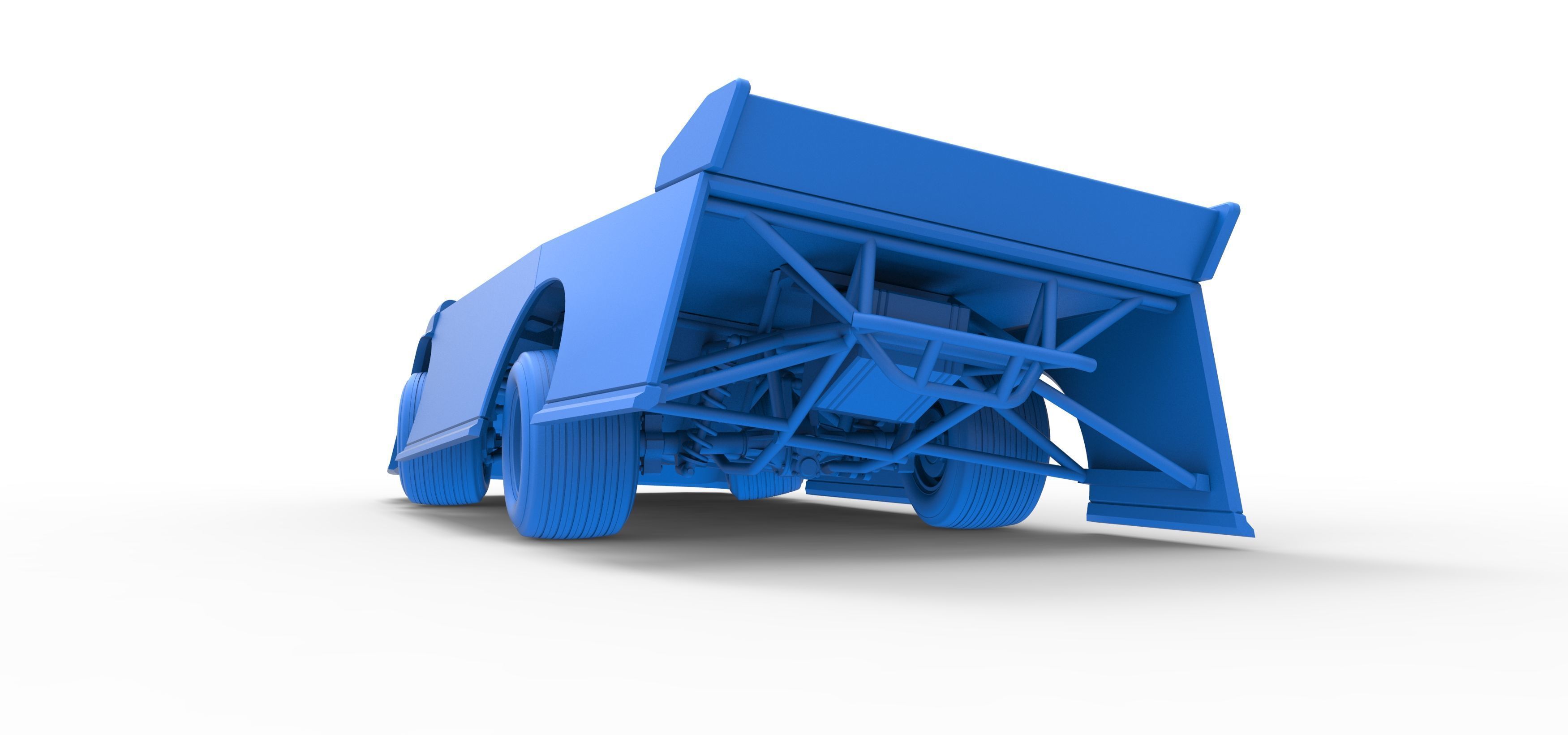 Super Dirt Late model while turning V2 Scale 1 to 25 3D print model_42