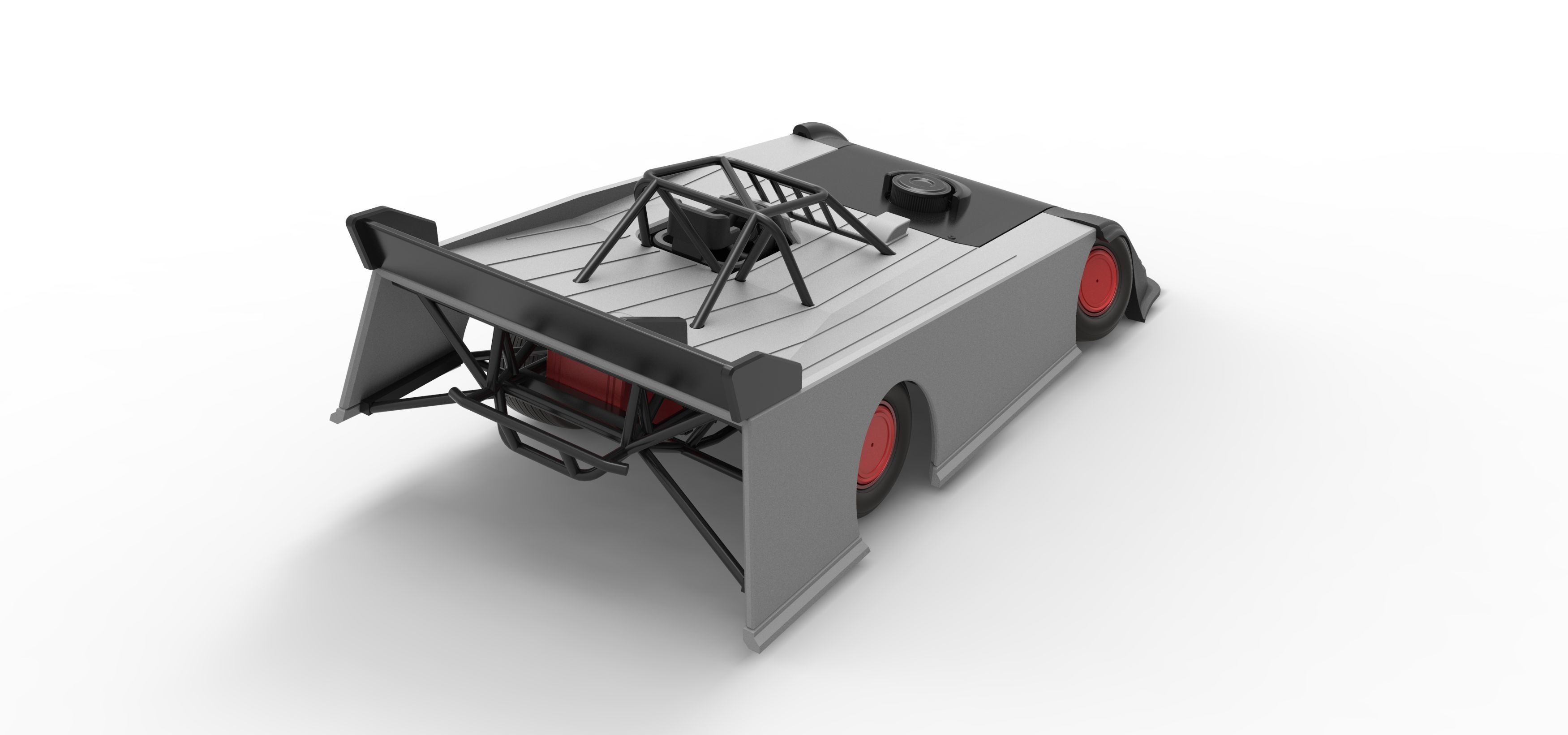 Super Dirt Late model while turning V2 Scale 1 to 25 3D print model_18