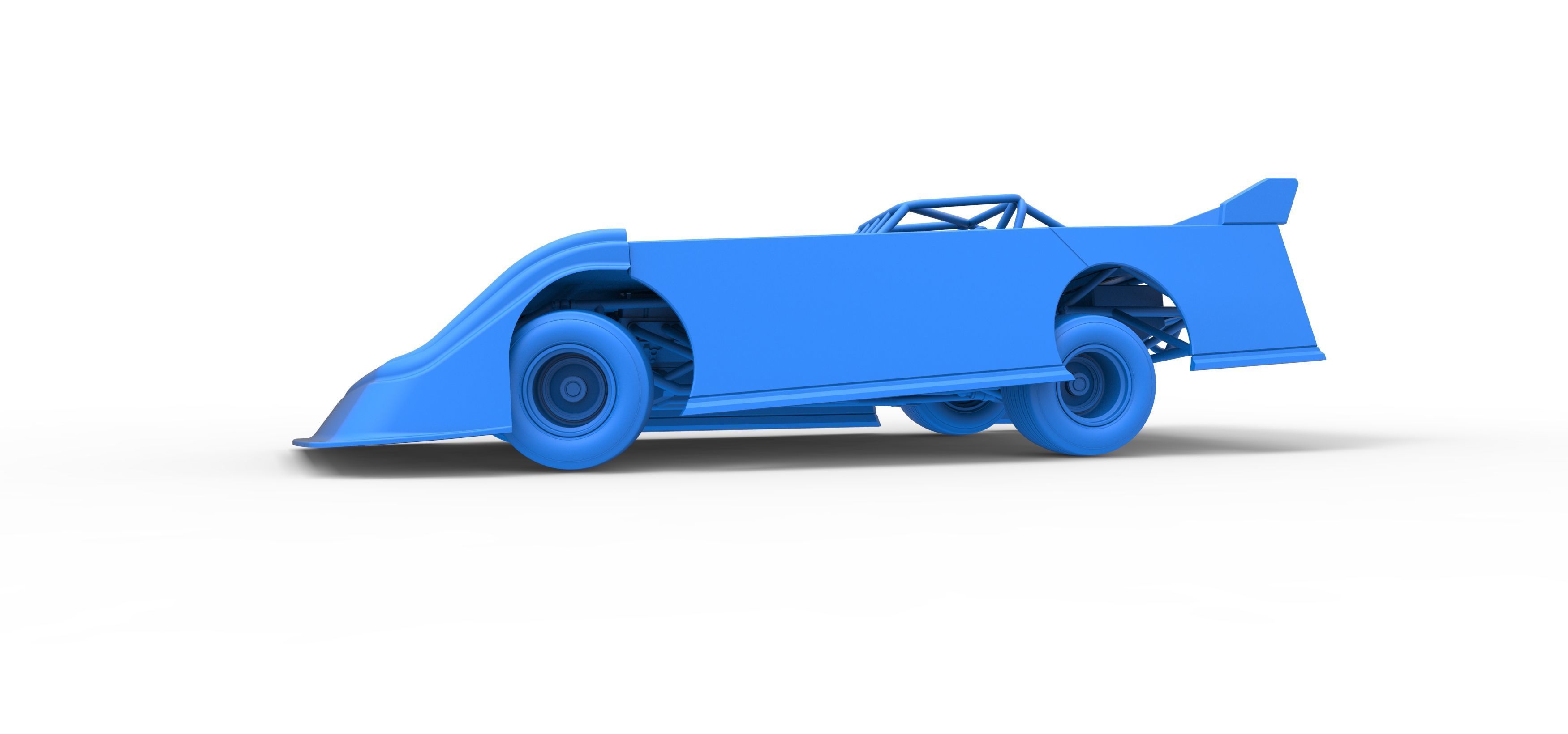 Super Dirt Late model while turning V2 Scale 1 to 25 3D print model_29