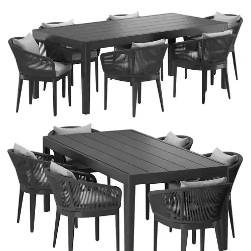 Hamilton Dining set chair table 79