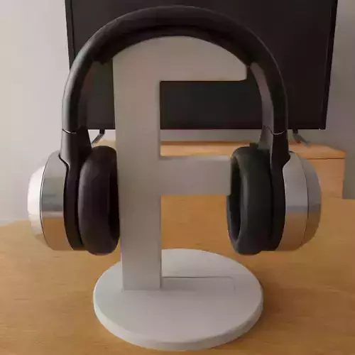 headphone holder stand letter F