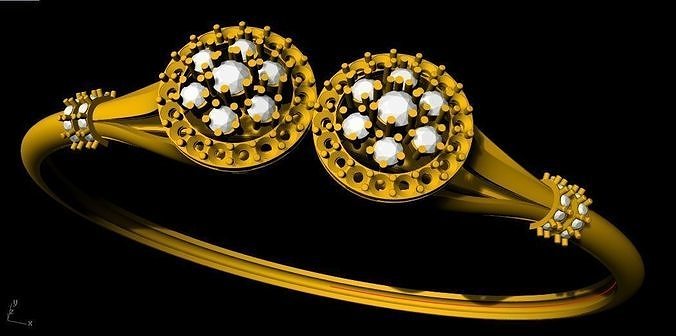 Oval Bracelet 3dm file  3D print model