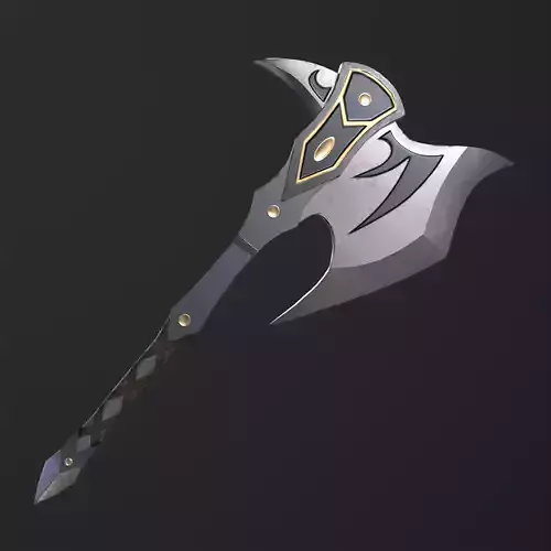 Fantasy Battle Axe PBR