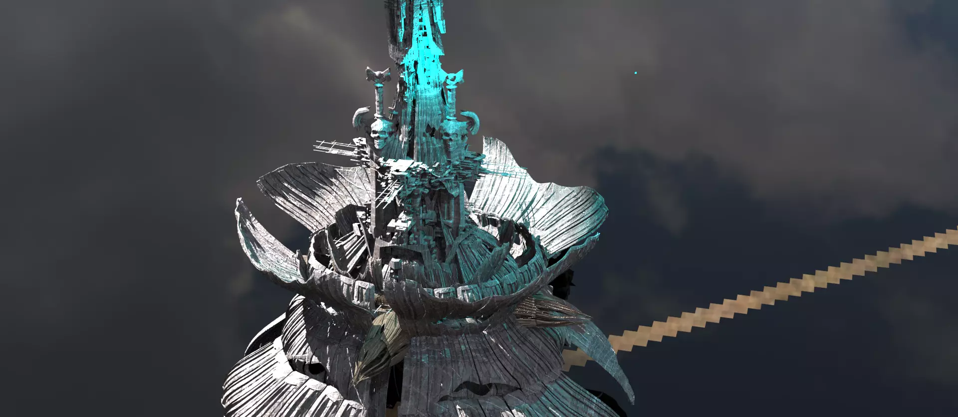 Skeletor sci fi satellite   3D model_0