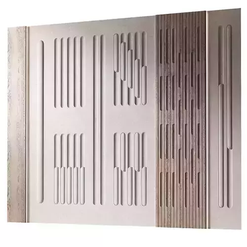 Geometric Wall Panels Semi-circle round arches pattern