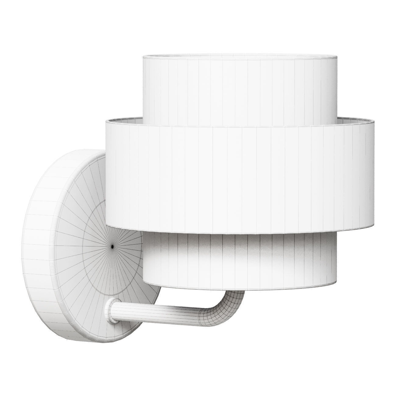 BOTELLO glass and brass wall sconces 3D model_1