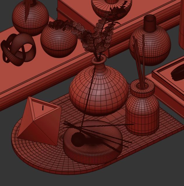 Decorative Set 09 3D model_24