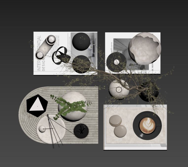 Decorative Set 09 3D model_9
