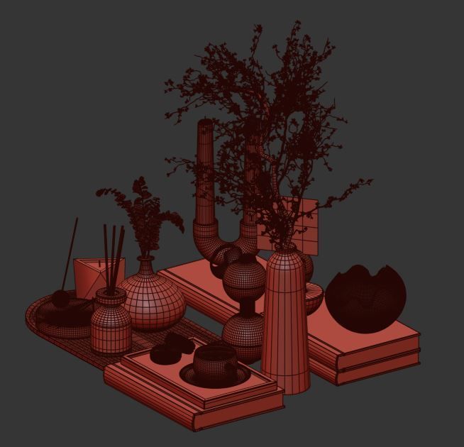 Decorative Set 09 3D model_23