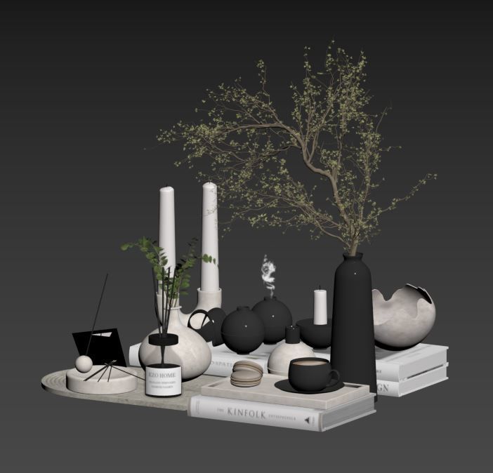 Decorative Set 09 3D model_13