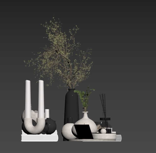 Decorative Set 09 3D model_11