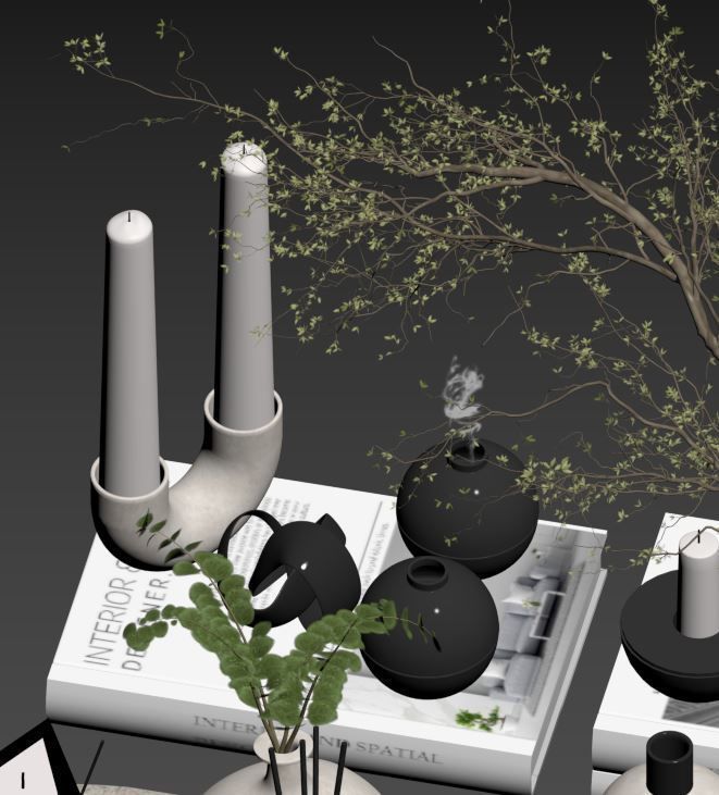 Decorative Set 09 3D model_16