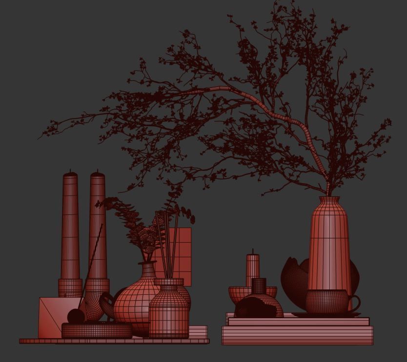 Decorative Set 09 3D model_19