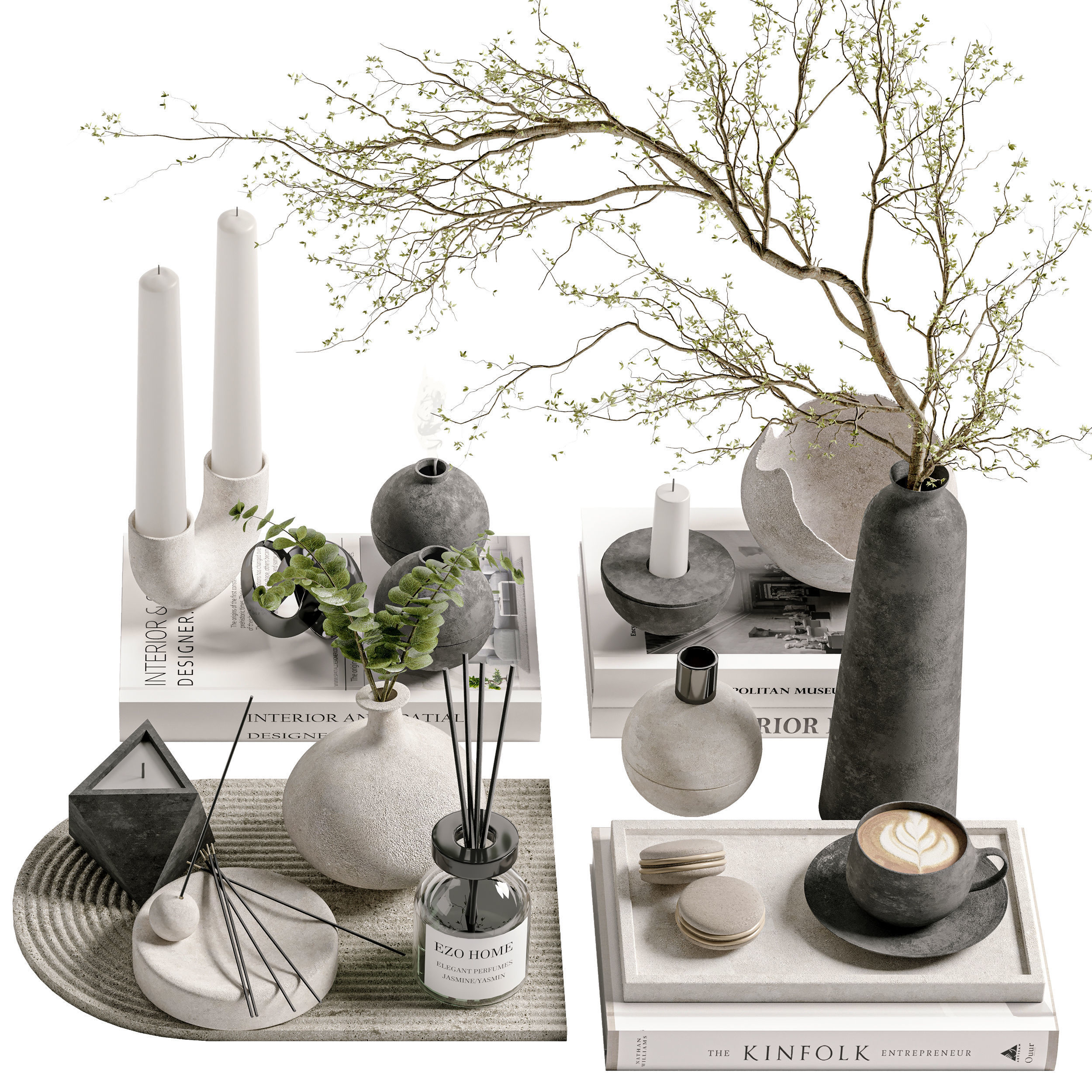Decorative Set 09 3D model_1