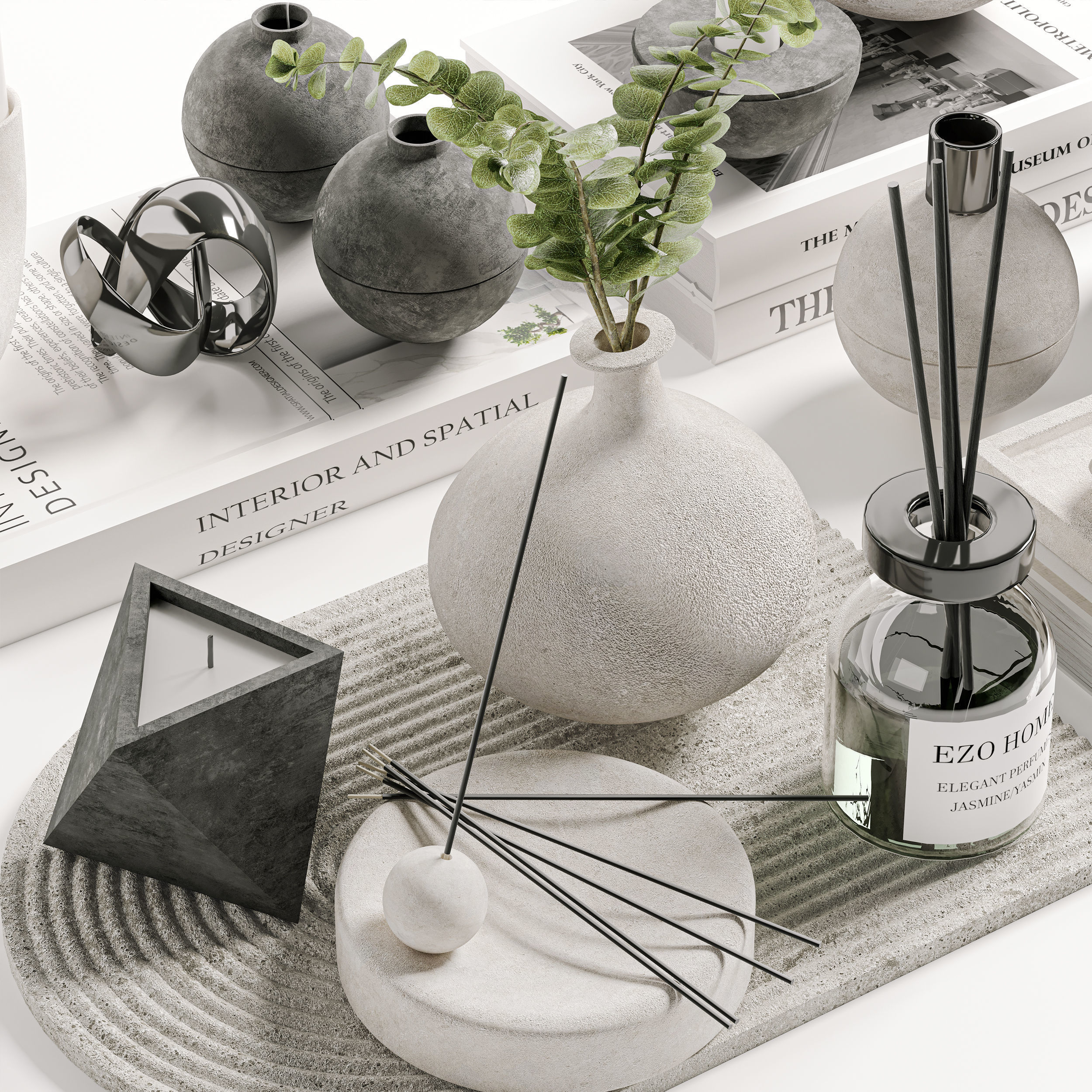 Decorative Set 09 3D model_4