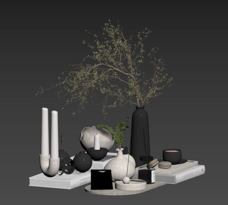 Decorative Set 09 3D model_12