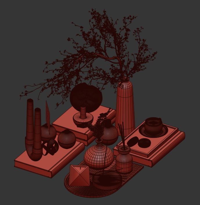 Decorative Set 09 3D model_21