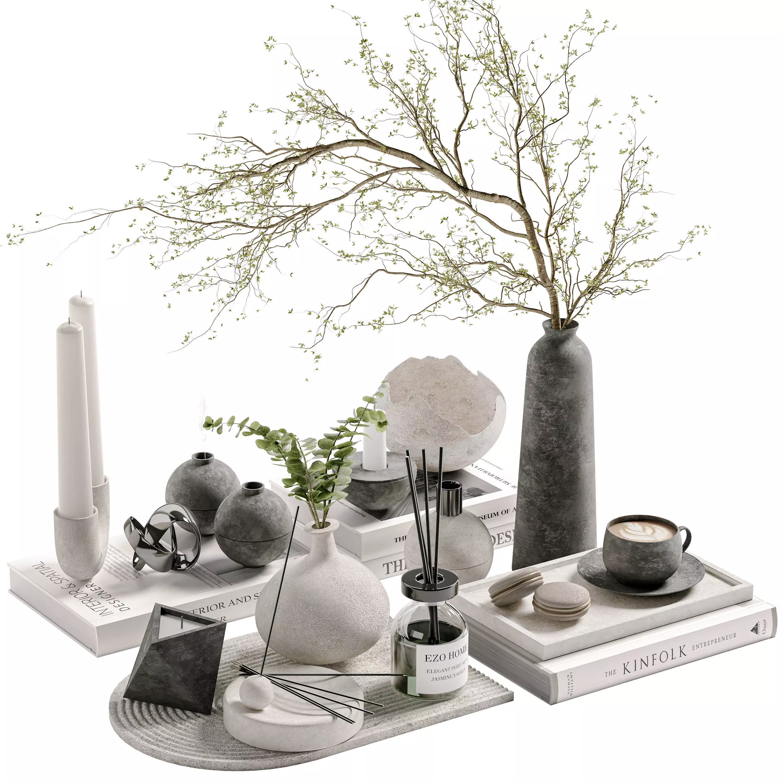 Decorative Set 09 3D model_0