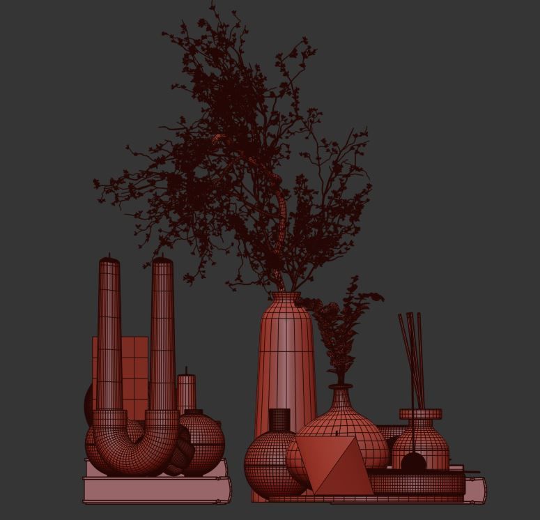 Decorative Set 09 3D model_20