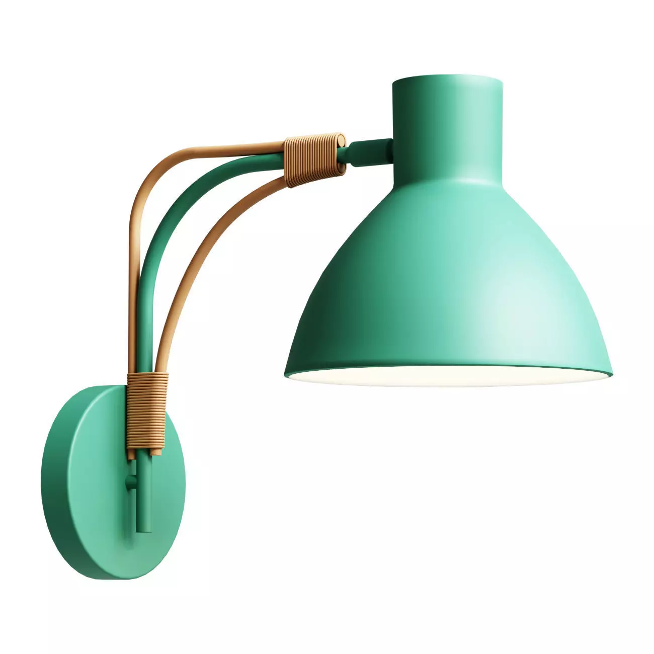 Sconces Made of metal and rattan Sunny 3D model_0