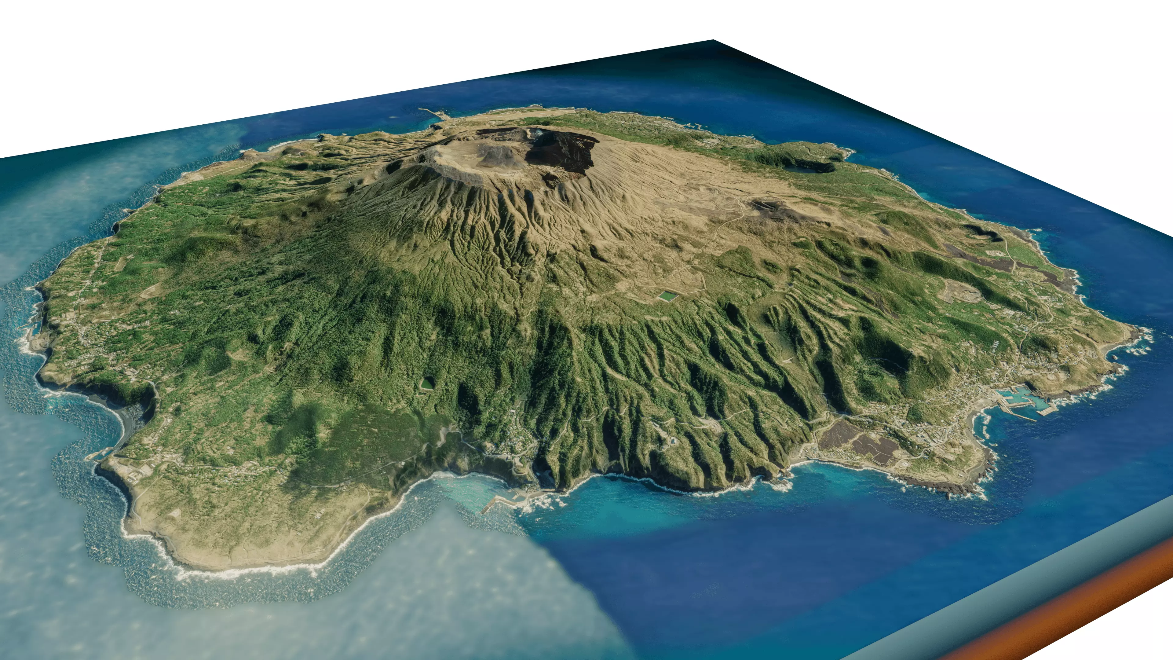 Miyake Island 3d model terrain 3D model_0