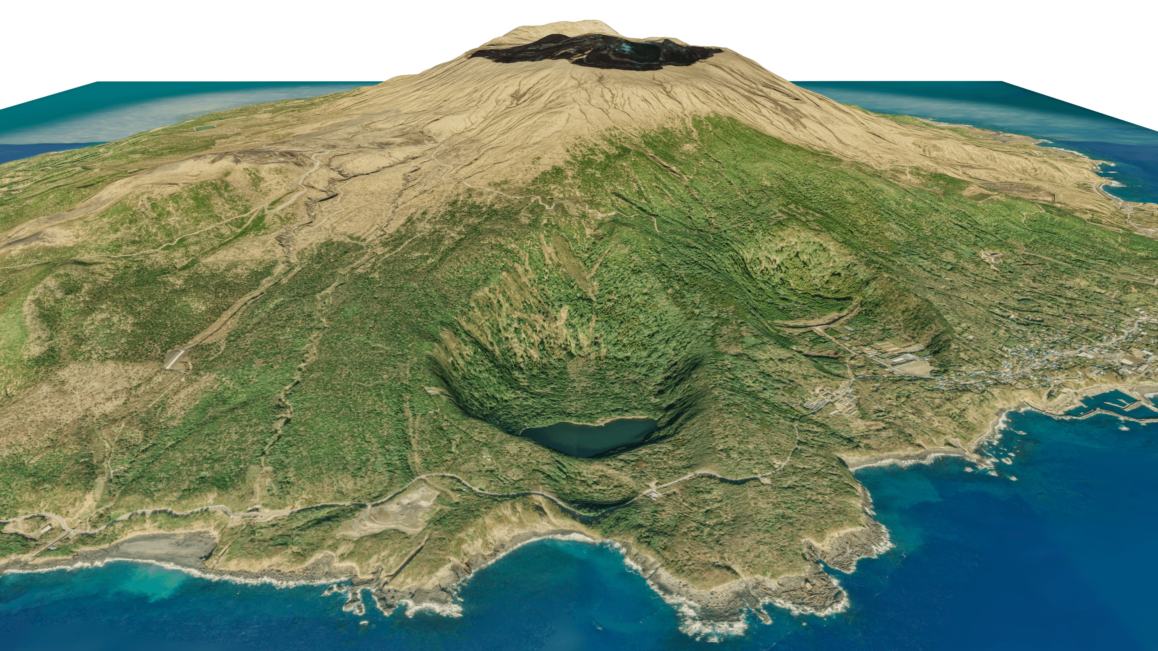Miyake Island 3d model terrain 3D model_5