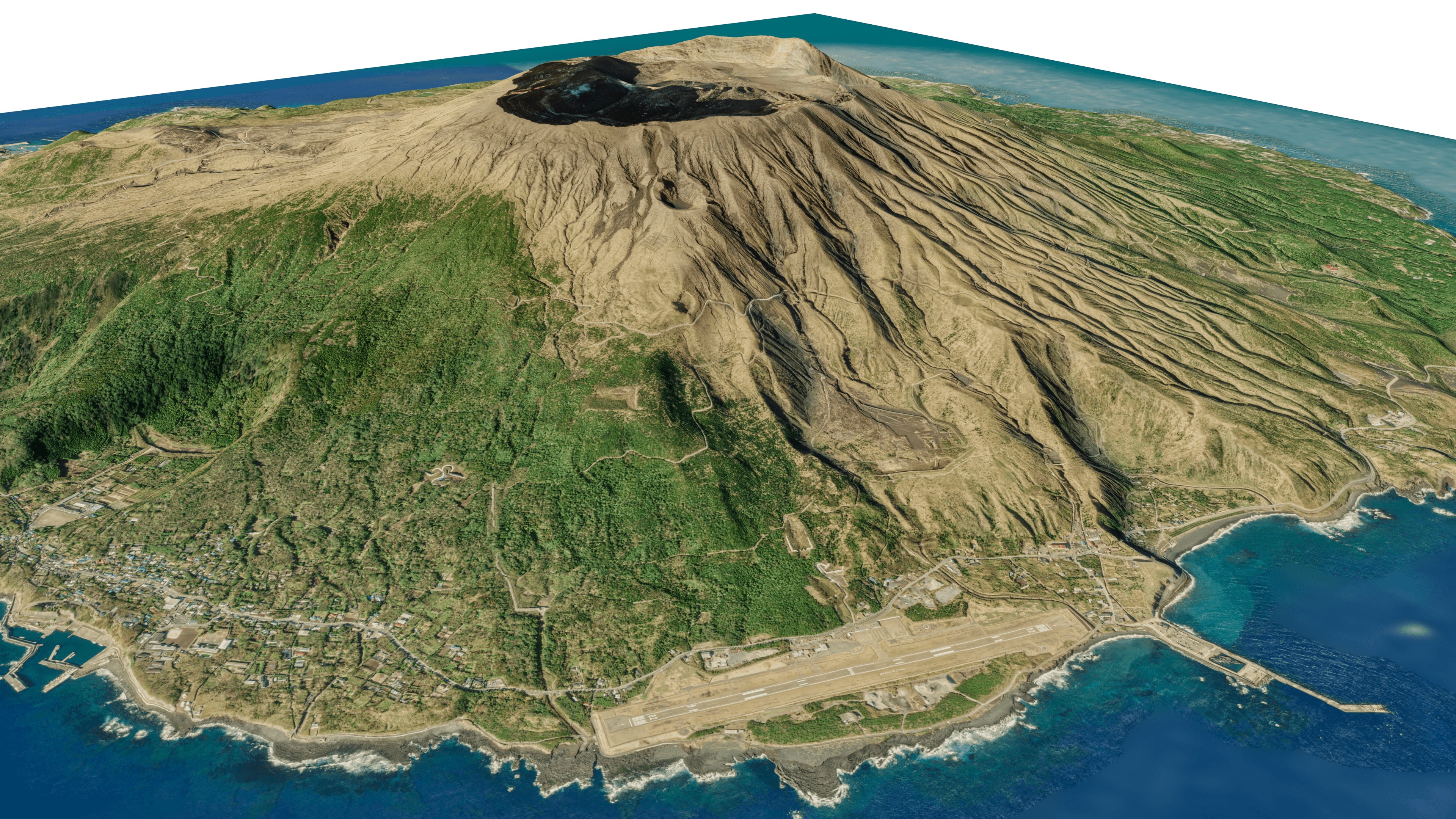 Miyake Island 3d model terrain 3D model_3