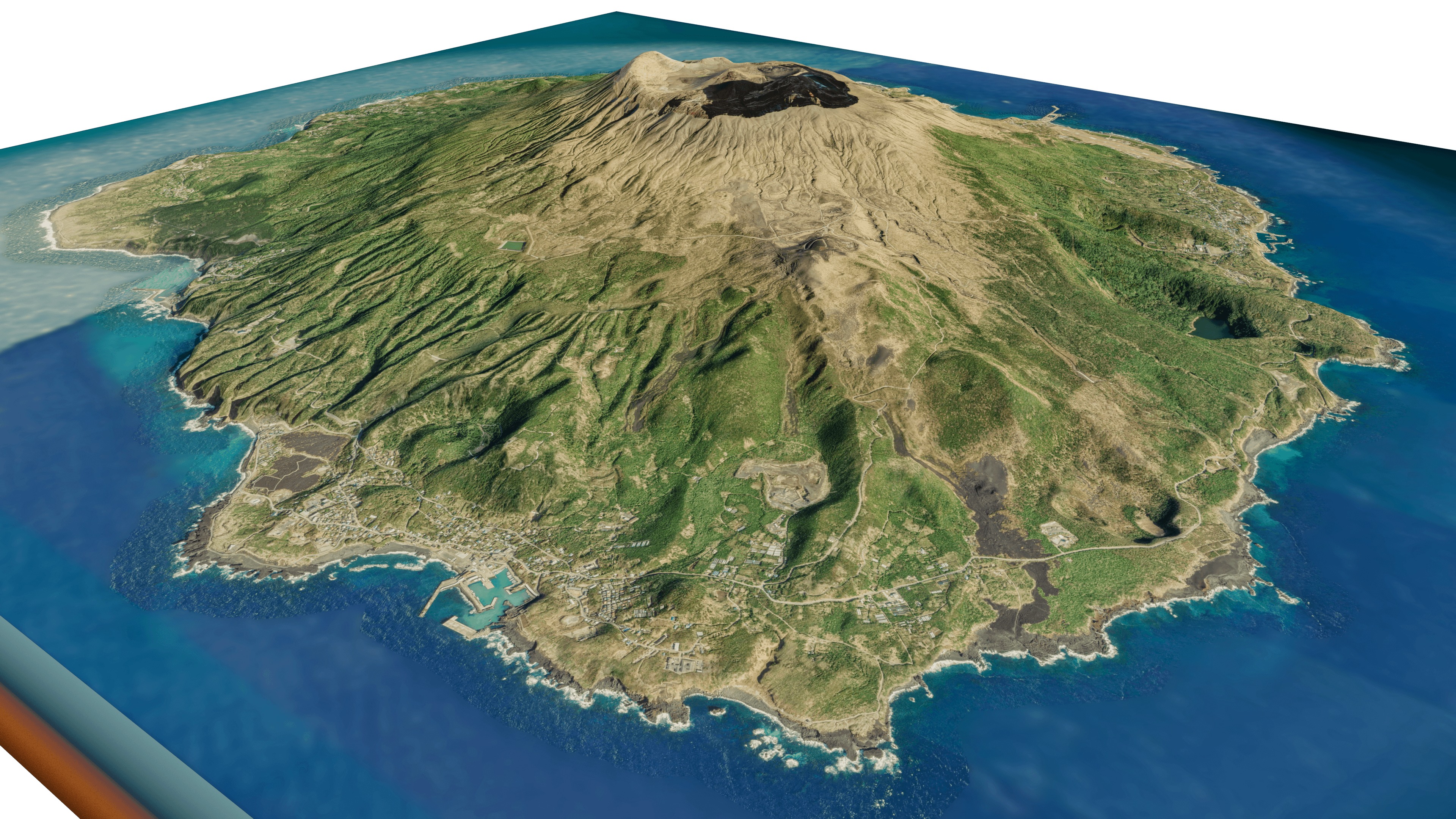 Miyake Island 3d model terrain 3D model_2