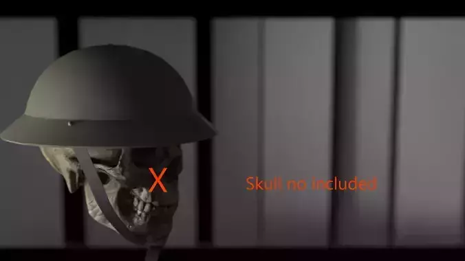 British helmet MKII MK2 ww2 Low-poly 3D model British helmet MKII MK2 ww2 Low-poly 3D model