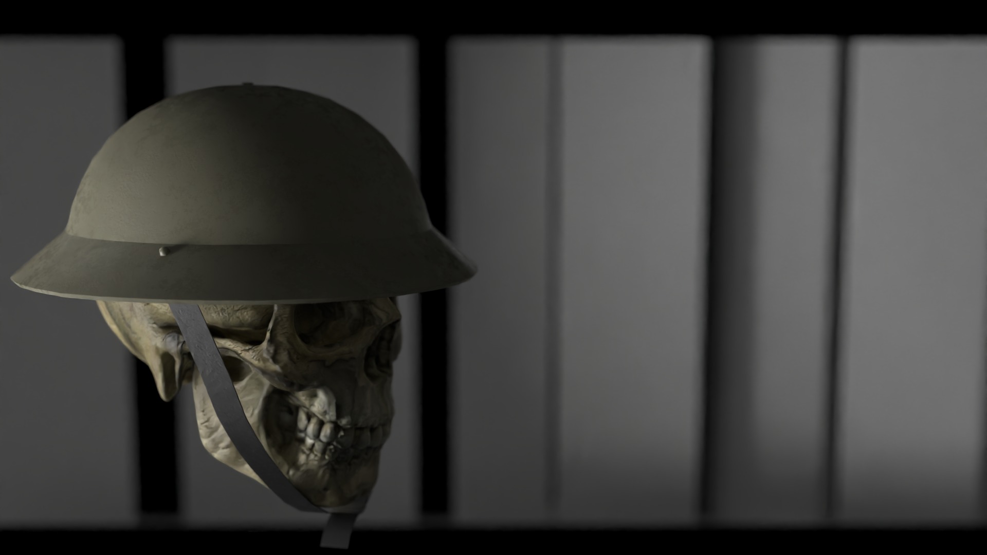 British helmet MKII MK2 ww2 Low-poly 3D model_8