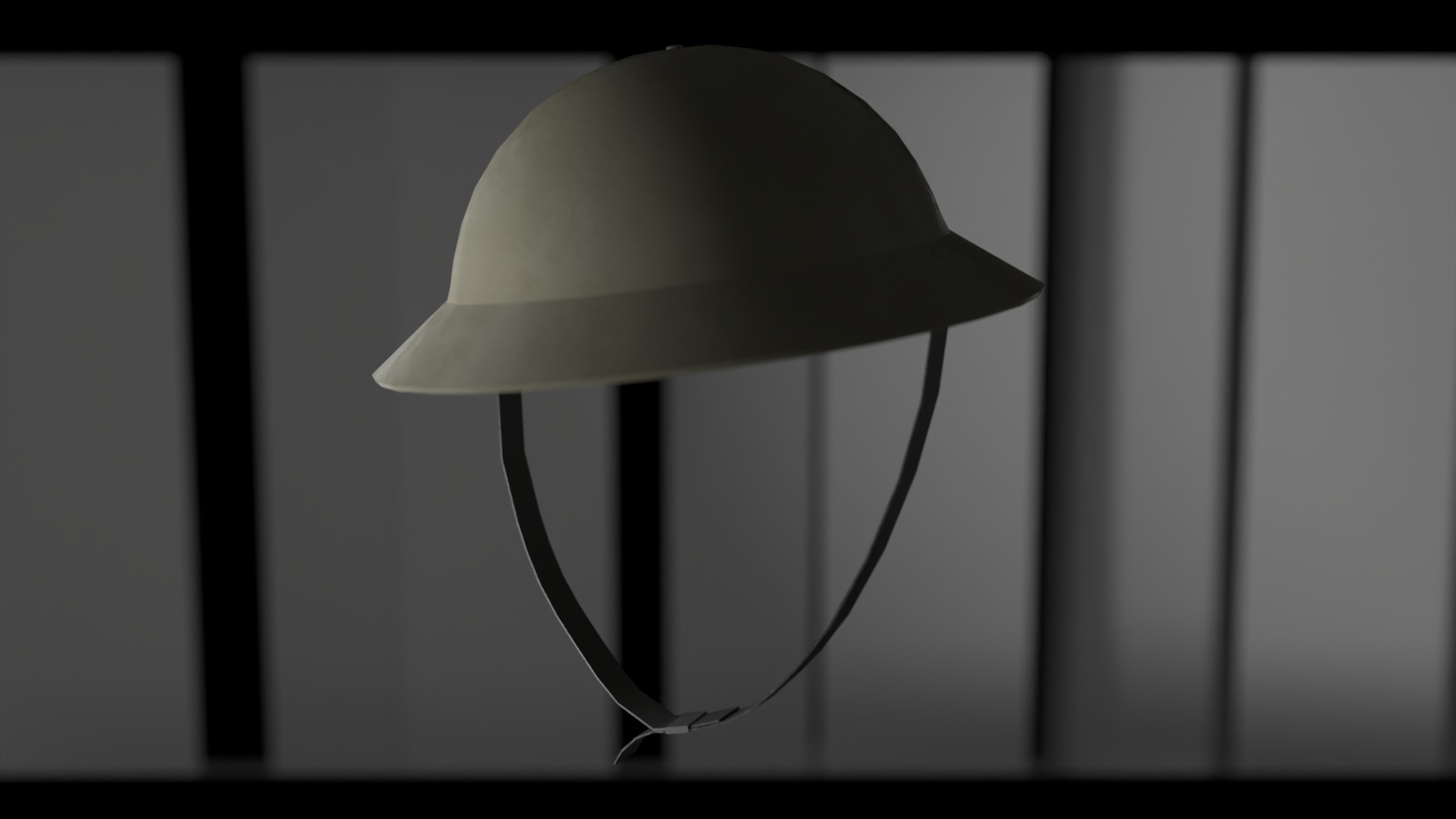 British helmet MKII MK2 ww2 Low-poly 3D model_3