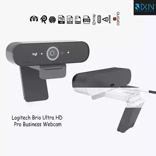 Logitech Brio Ultra HD Pro Business USB Webcam 3D model