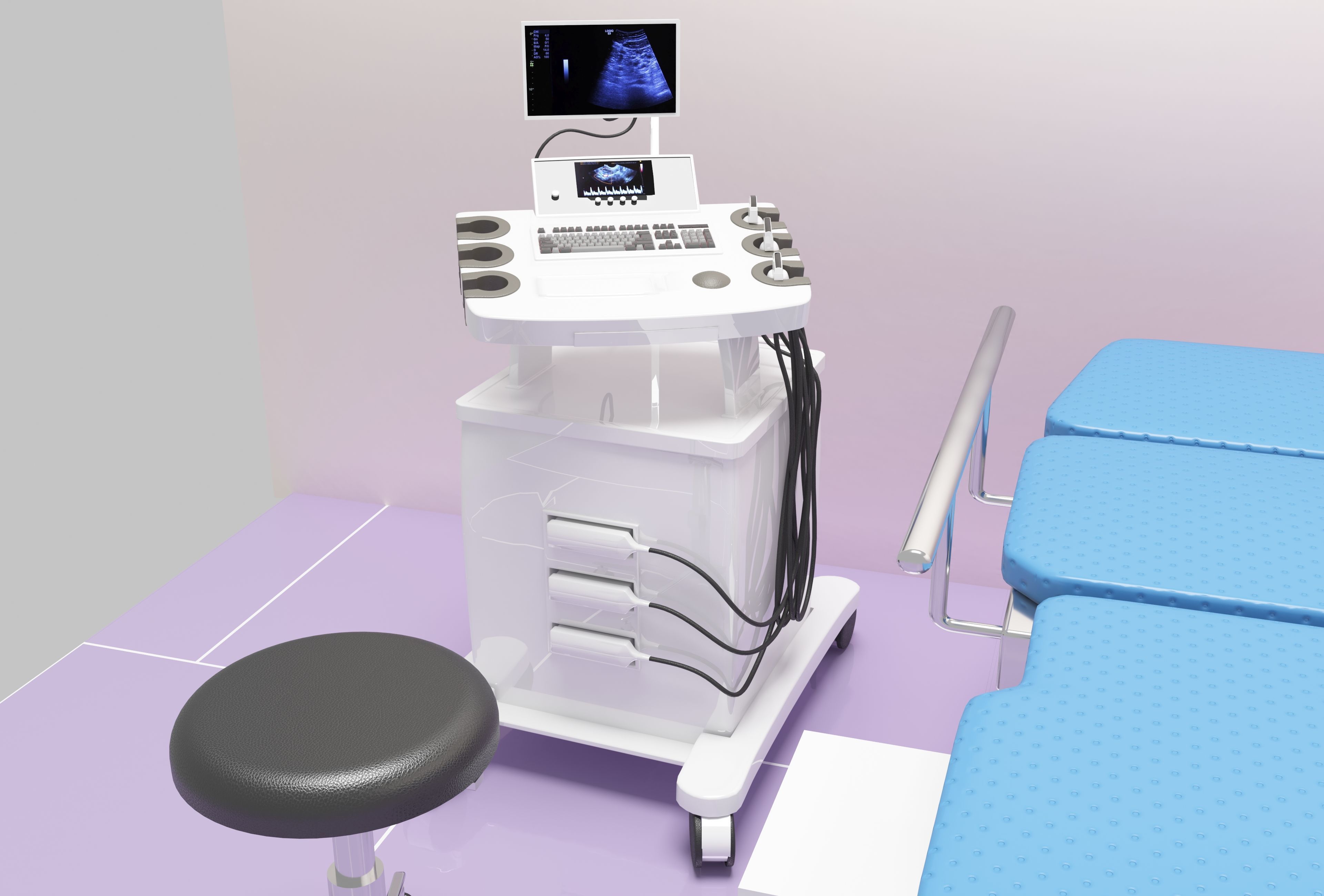Ultrasound Room 3 - 4K 3D model_4