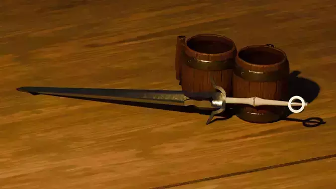 Zireael Ciri s sword from witcher 3D model