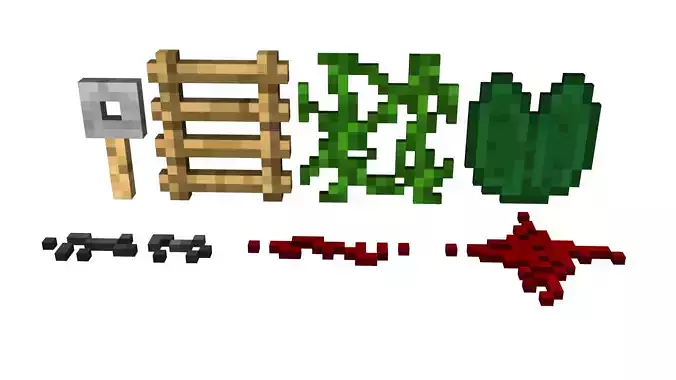 Blender Minecraft Bits and Pieces Cycles Only