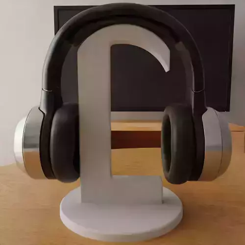 headphone holder stand letter L