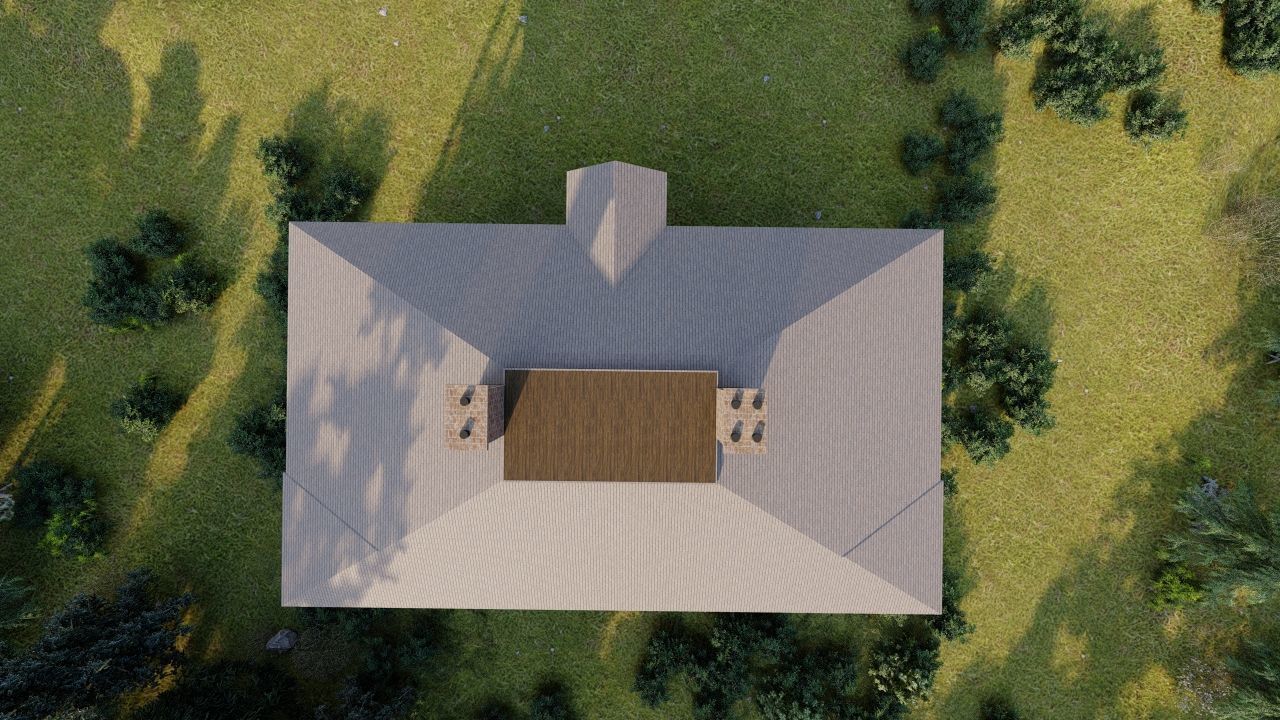 Vilage in forest-old house 3D model_23