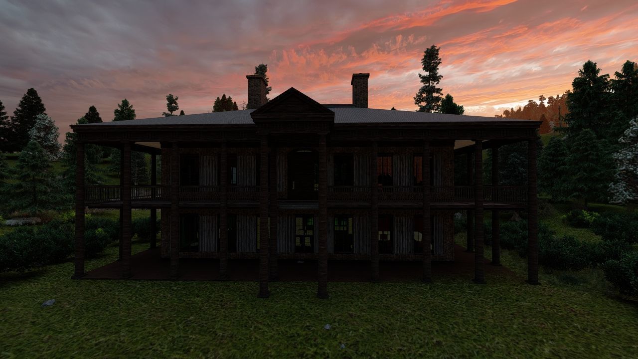 Vilage in forest-old house 3D model_21