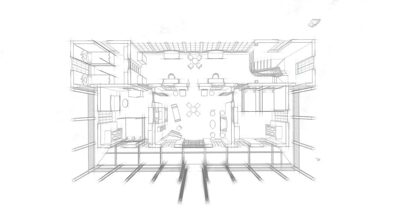 Vilage in forest-old house 3D model_12