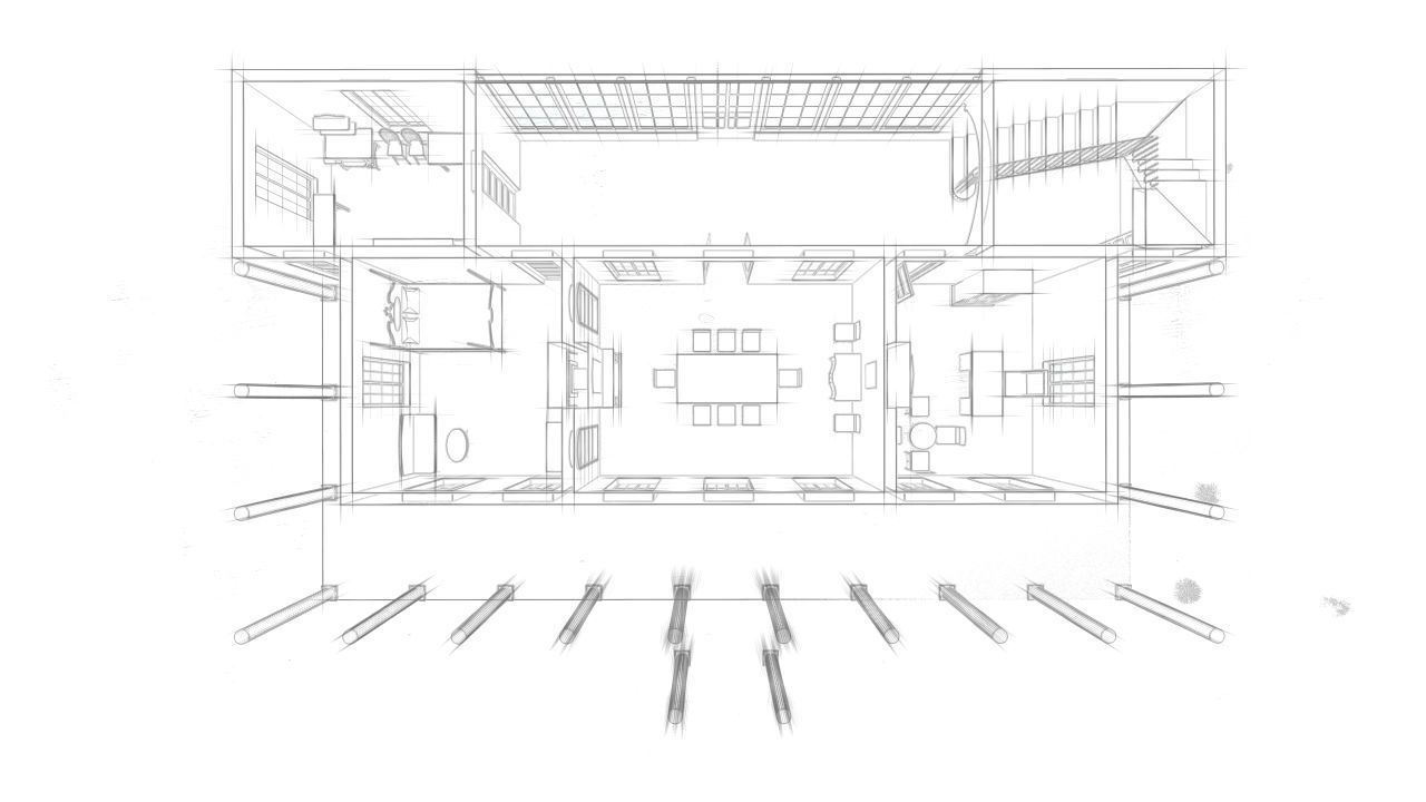 Vilage in forest-old house 3D model_5