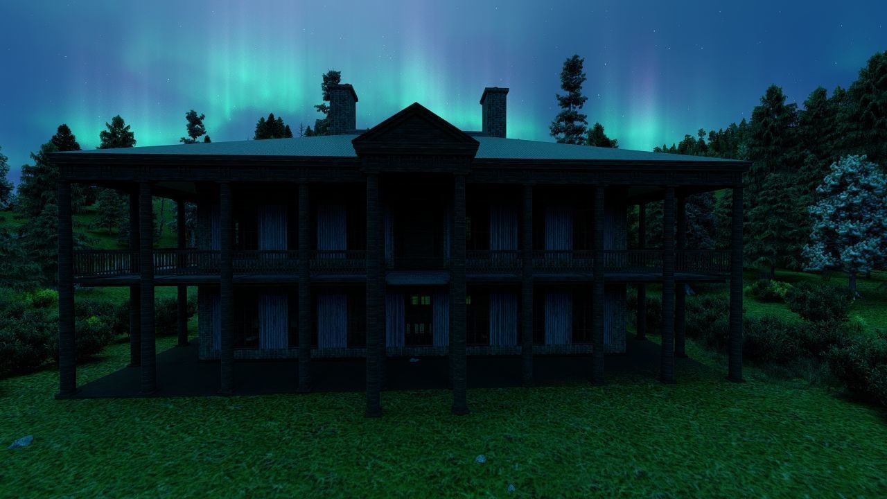 Vilage in forest-old house 3D model_19