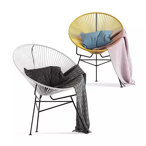 STRONG MODERN GARDEN CHAIR ACAPULCO STRING 3D model
