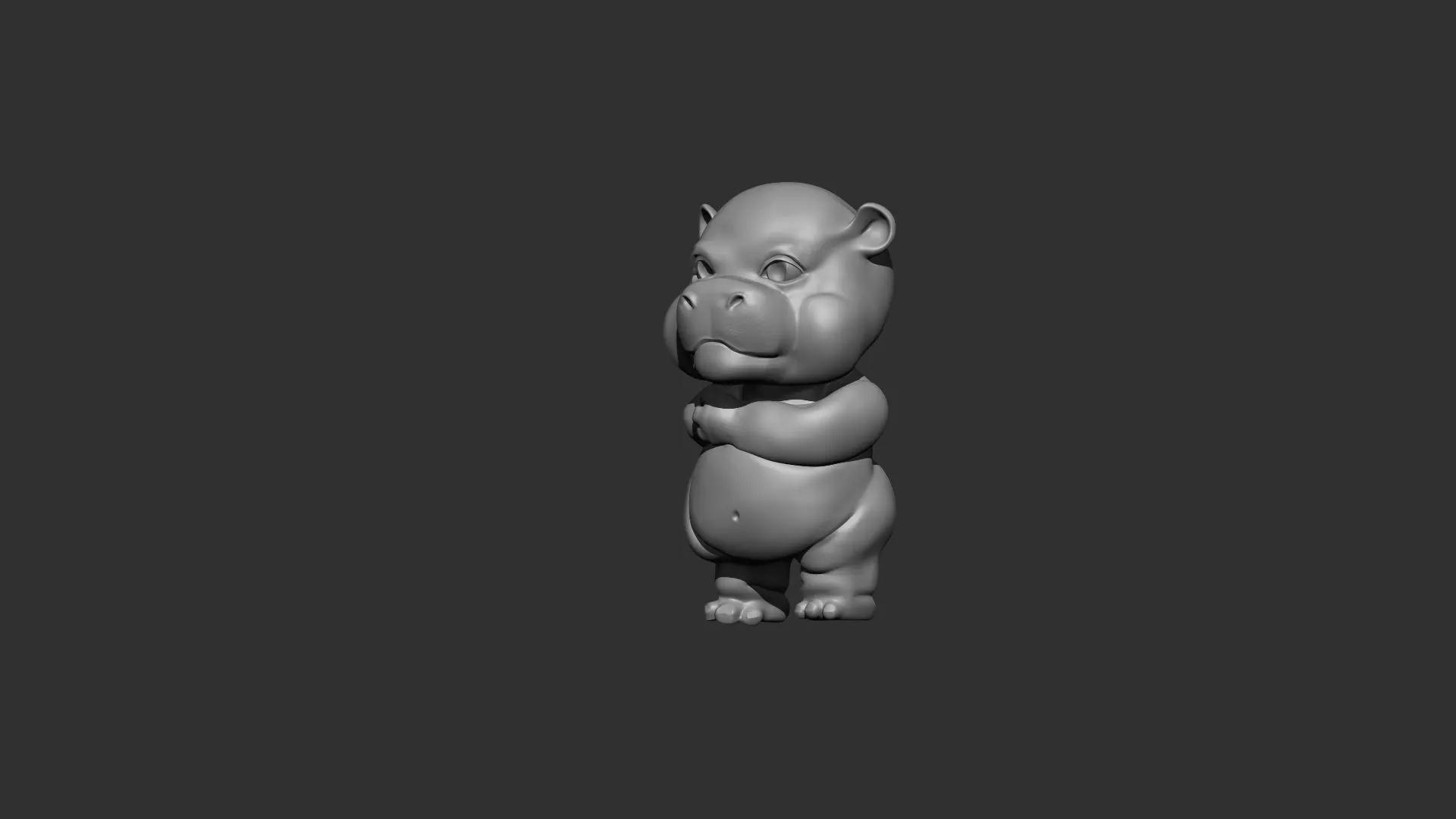 Hippo for 3dprint 3D print model