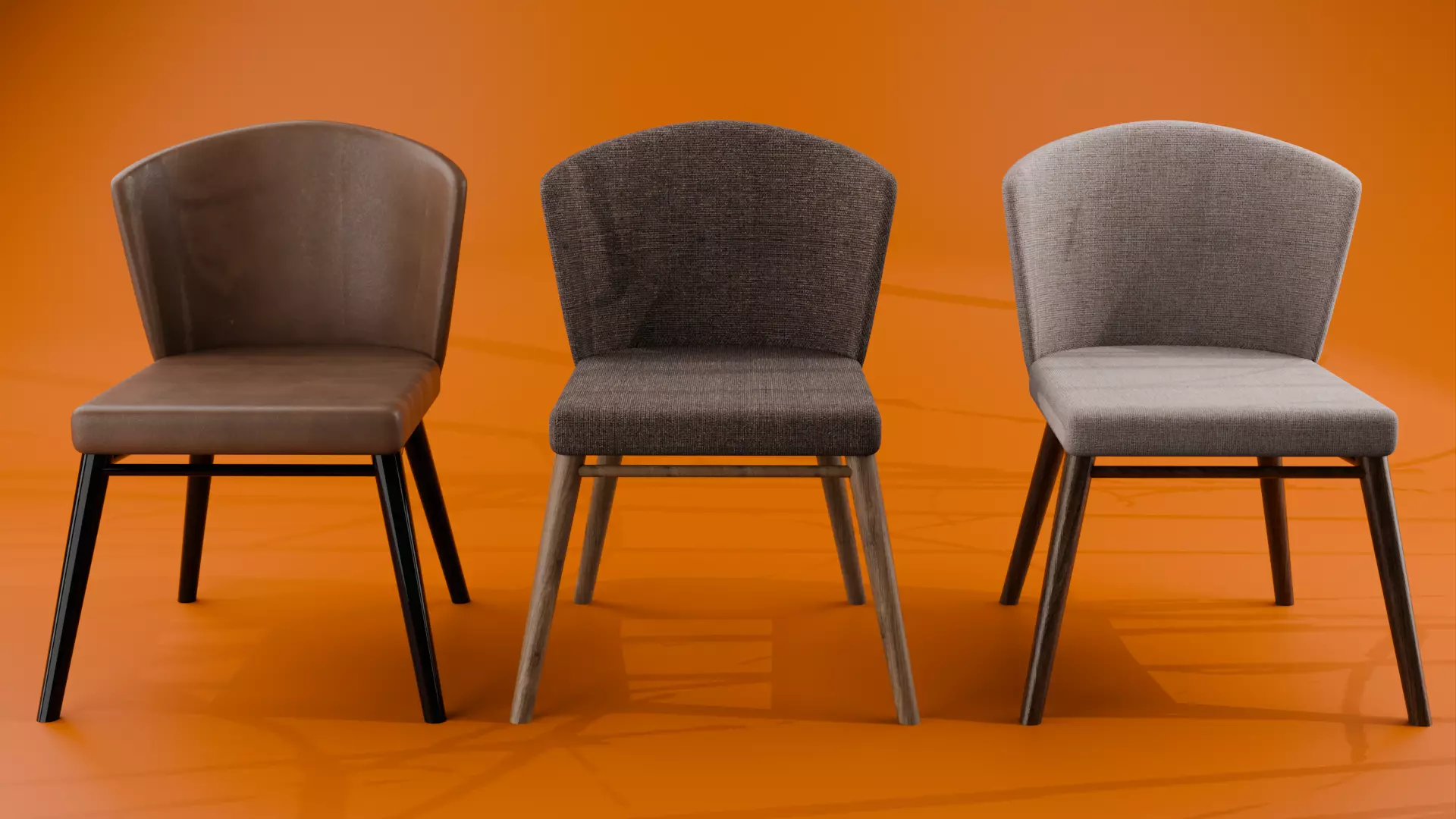 Auron Wooden Chair 3D Model Modern Interior Furniture 3D model