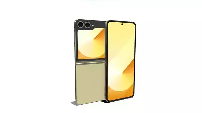 Samsung Flip 6 Mint yellow 3D model