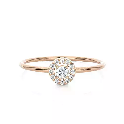 Light Minimalist Diamond Ring
