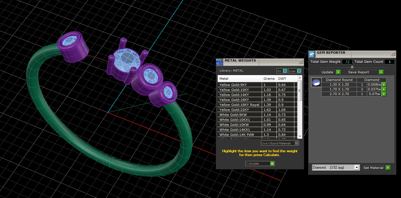 Light Minimalist Diamond Ring 3D print model_4