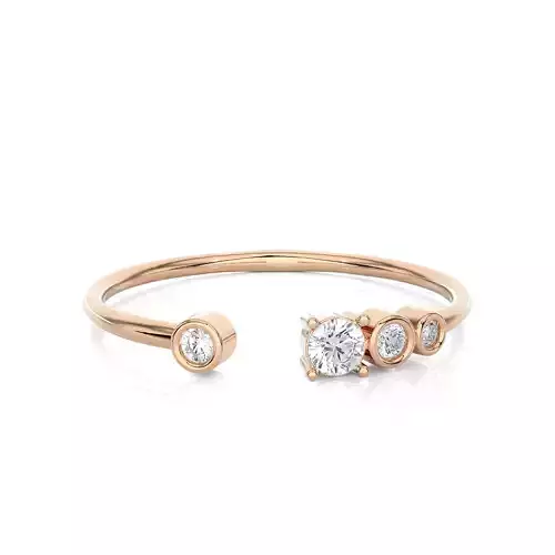 Light Minimalist Diamond Ring 3D print model
